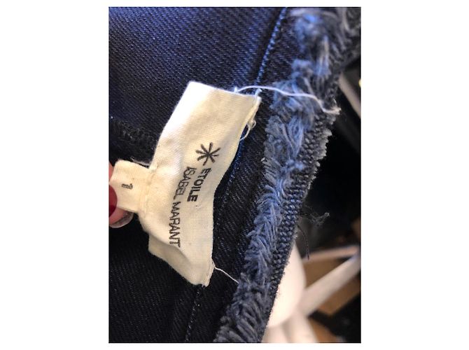 Vestido corto de denim azul Isabel Marant Etoile - vista 4