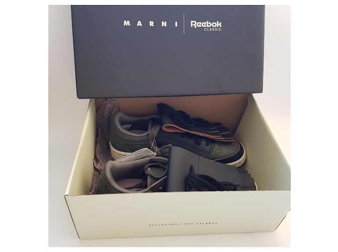 Marni x Reebok Sneaker Grün Leder Mehrfarben - Ansicht 8