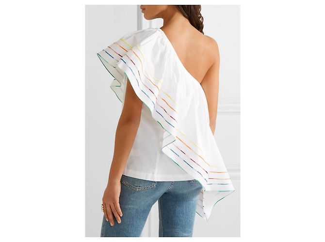 Rosie Assoulin TOP EN ALGODÓN ROSA ASSOULIN Blanco - vista 3