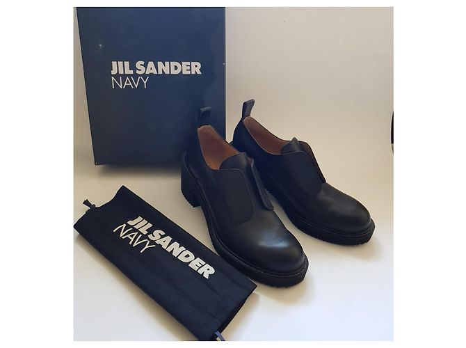 Stivali Jil Sander in pelle nera taglia 41 Nero - vista 8