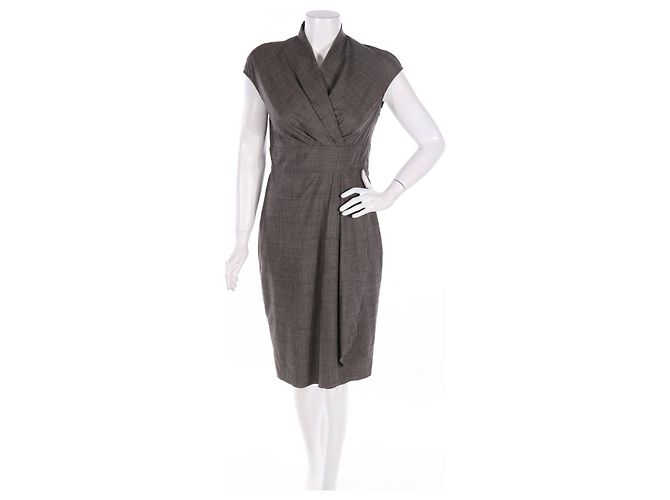 Max Mara Studio Kleid grau Wolle - Ansicht 3