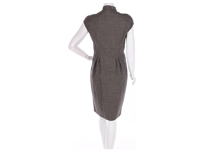 Max Mara Studio Kleid grau Wolle - Ansicht 4