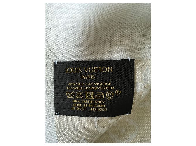 Louis Vuitton Bufanda del monograma Beige - vista 2