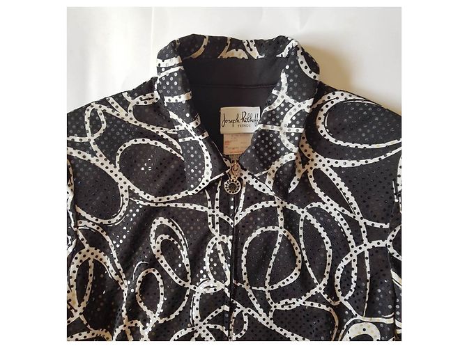 Joseph Ribkoff Jacke aus Polyester Schwarz Weiß - Ansicht 3