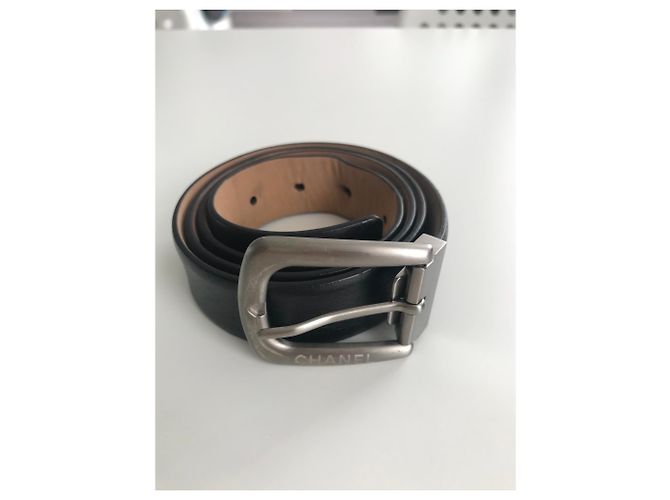 CHANEL GÜRTEL SCHWARZ MÄNNER KALB LEDER GRÖSSE 95 - Ansicht 2