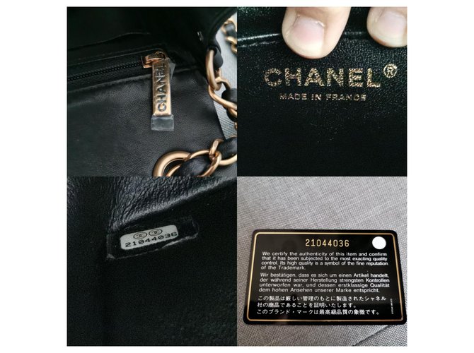 Chanel Chevron Mini bolso rectangular Negro - vista 3