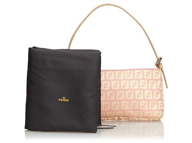 Fendi Baguette Jacquard Rosa Zucchino - vista 11