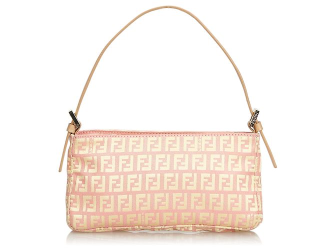 Fendi Baguette Jacquard Rosa Zucchino - vista 3