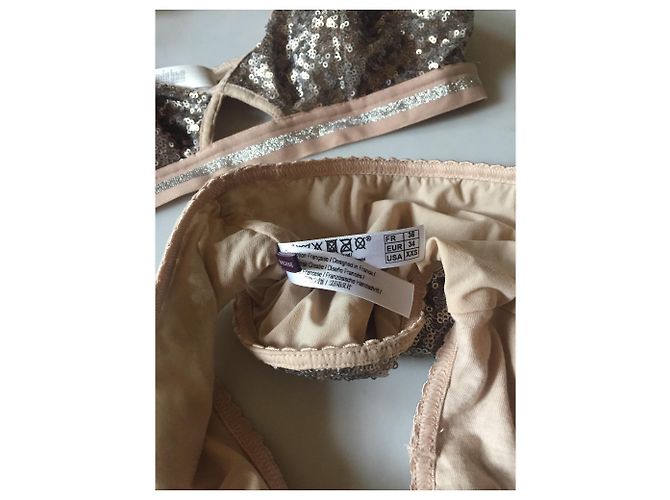 Autre Marque Princesse TamTam BH und Höschen Set Beige Polyester Grösse 36/3 - Ansicht 2