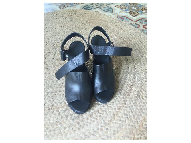 Espadrillas Alexander Wang in pelle nera 36 Nero - vista 3