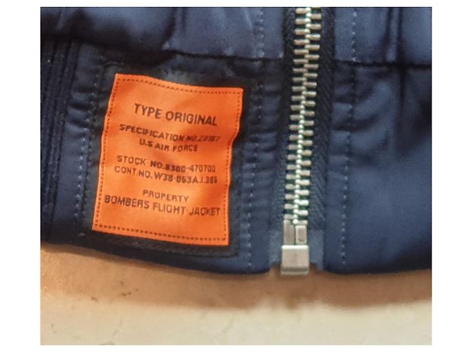 Autre Marque Original BOMBERS Bomberjacke Marineblau Polyester XL - Ansicht 4