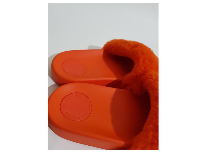 Marc by Marc Jacobs Dot Sandalen Fell Koralle Orange - Ansicht 4
