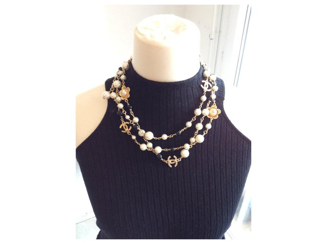 Chanel Collares Multicolor Mostaza - vista 12