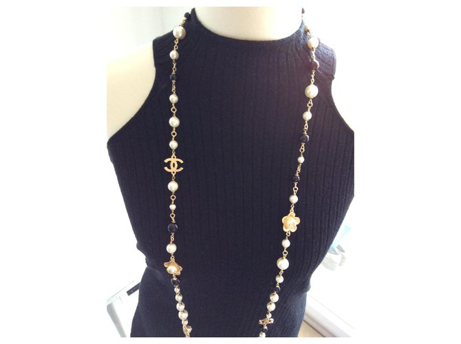 Chanel Collares Multicolor Mostaza - vista 4