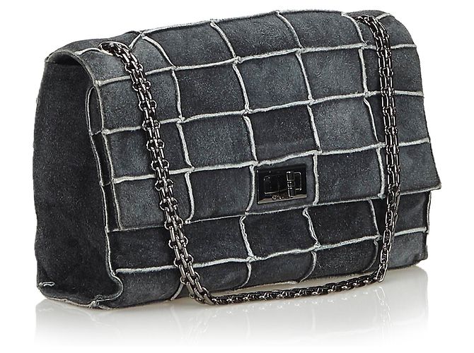 Chanel Gray Reissue Patchwork Flap Bag Grau - Ansicht 2
