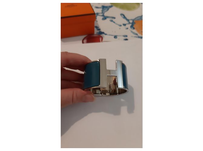 Hermès Hermes clic H Azul claro - vista 3
