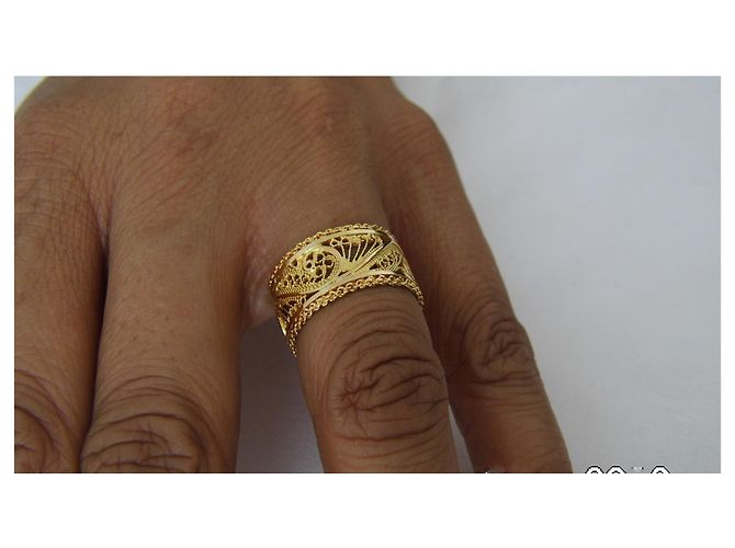 Autre Marque Anello d'oro 18k filigranata - vista 3