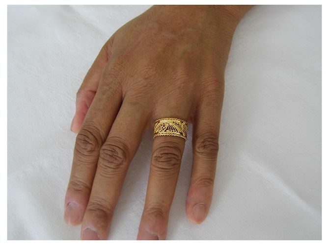 Autre Marque Anello d'oro 18k filigranata - vista 5
