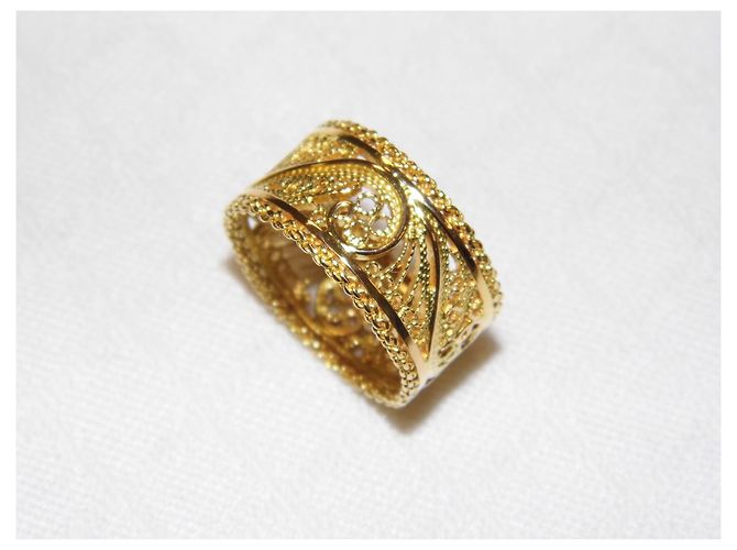 Autre Marque Anello d'oro 18k filigranata - vista 6