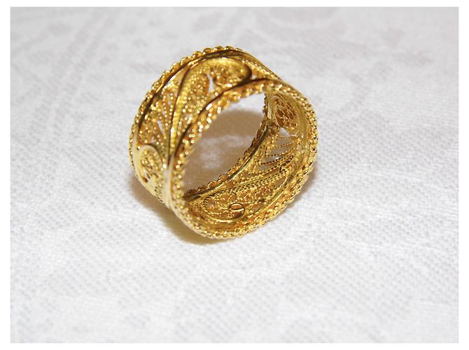 Autre Marque Anello d'oro 18k filigranata - vista 7