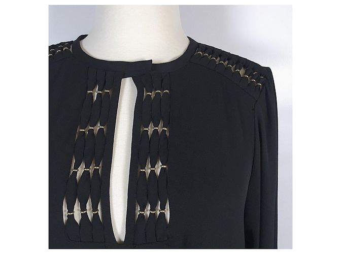 Diane Von Furstenberg Vestido Seda Florina DvF Negro - vista 4