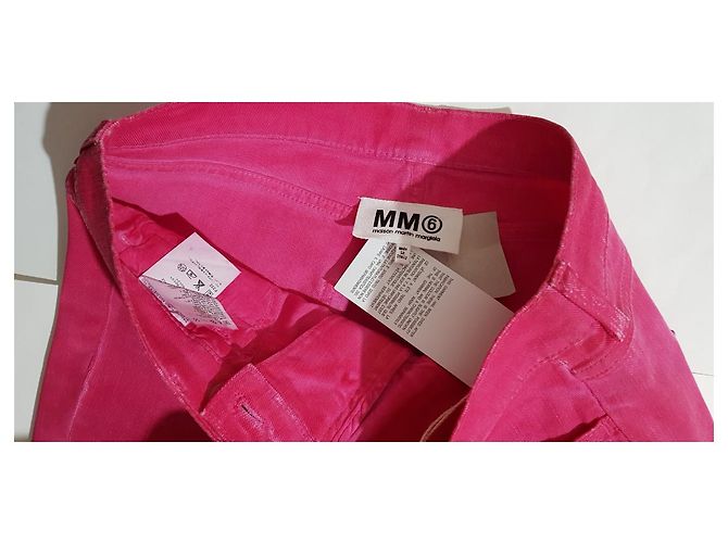 Vaqueros rosas Maison Martin Margiela de algodón y elastano 40 IT - vista 3