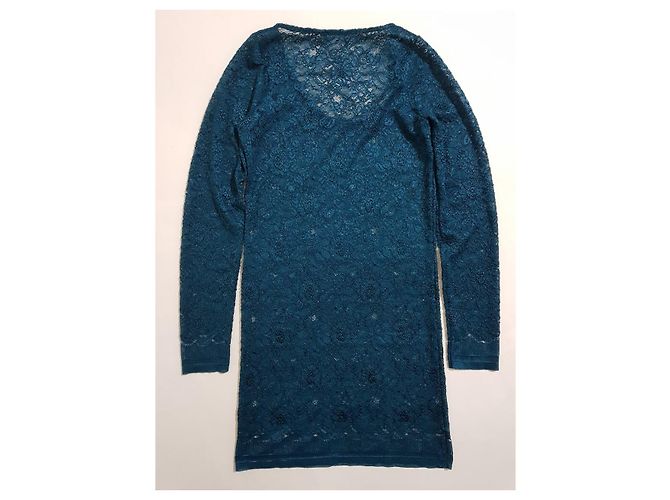 Vestido corto de encaje azul Patrizia Pepe - vista 2
