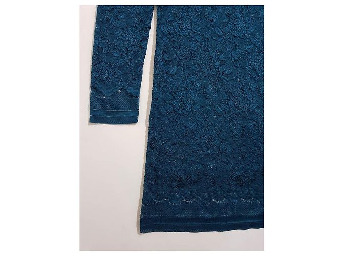 Vestido corto de encaje azul Patrizia Pepe - vista 4