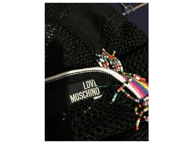 Love Moschino Cardigan de crochê com corte beatd - vista 3