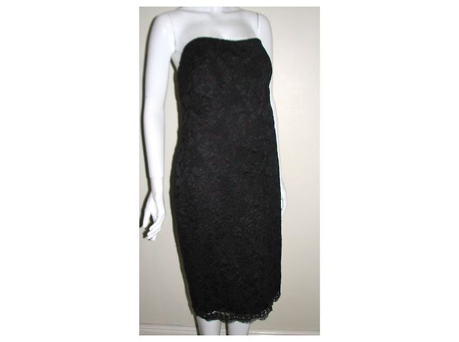Marchesa Spitzenkleid mit Korsett Schwarz Lila - Ansicht 2