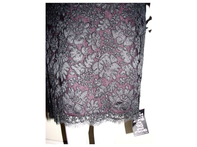 Marchesa Spitzenkleid mit Korsett Schwarz Lila - Ansicht 5