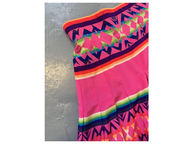 Culotte Escada de seda estampado abstracto rosa Multicolor - vista 3