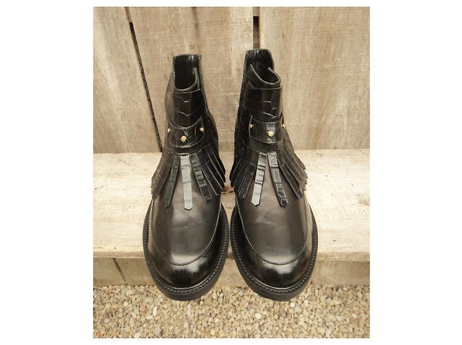 Botas Aperlai de piel negra Negro - vista 4