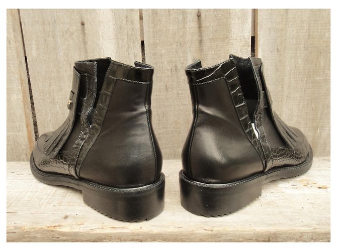 Botas Aperlai de piel negra Negro - vista 5