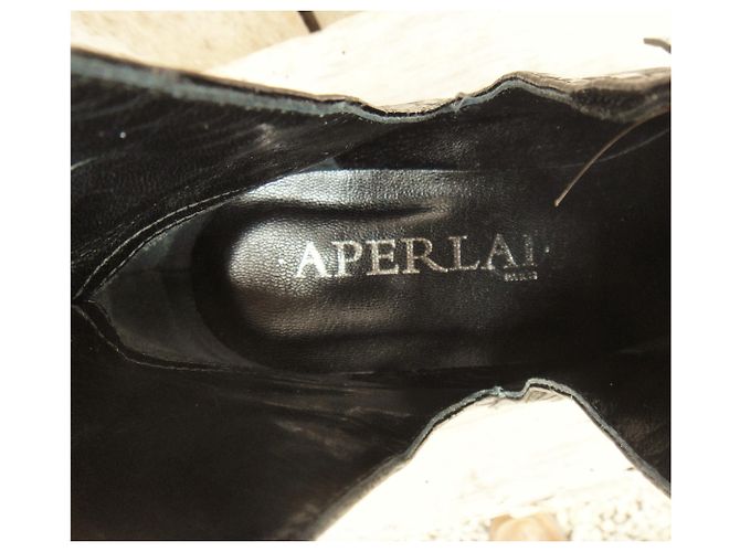 Botas Aperlai de piel negra Negro - vista 8