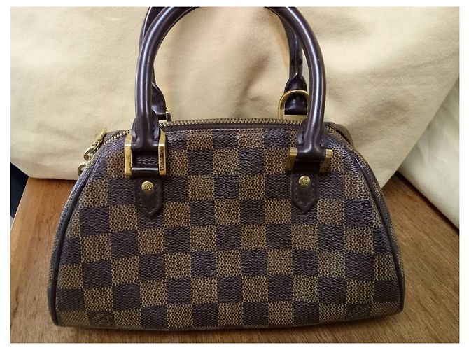 Louis Vuitton Brown Damier Ebene Mini Ribera Marrone - vista 2