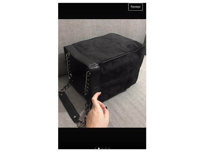 Bolsa Chanel em couro exótico cor de avelã - vista 3