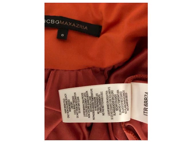 Bcbg Max Azria Kurzes Kleid Orange mit Pailletten - Ansicht 4