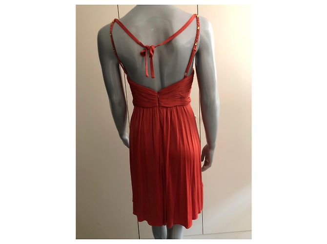 Bcbg Max Azria Kurzes Kleid Orange mit Pailletten - Ansicht 5