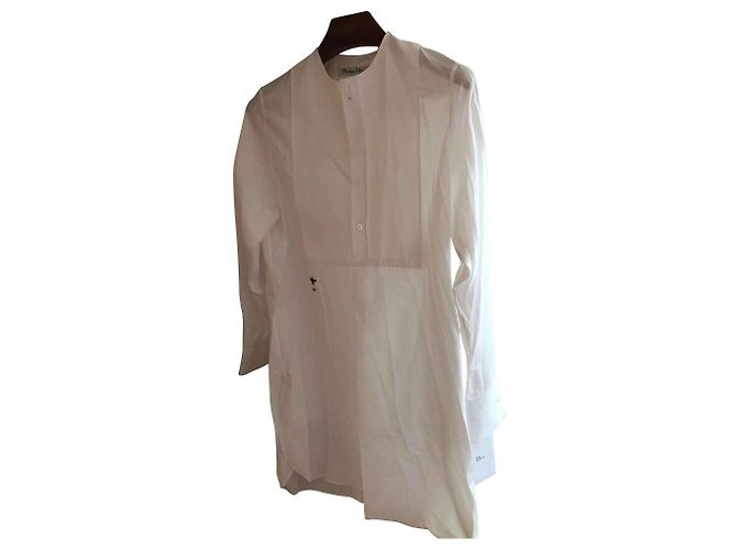 Túnica Christian Dior de algodón blanco - vista 2