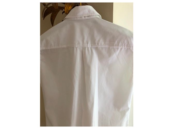 Camicia in cotone smanicato di Hermès Bianco - vista 3