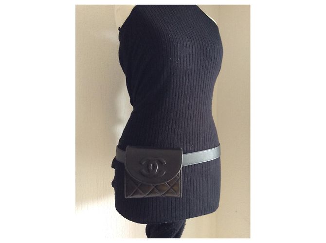 Chanel Wallet on Chain in pelle nera Nero - vista 17