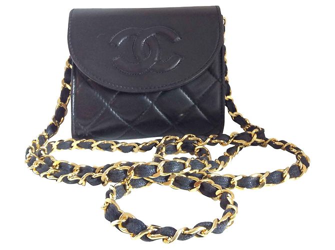 Chanel Wallet on Chain in pelle nera Nero - vista 2