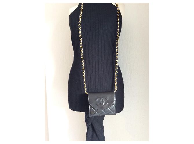 Chanel Wallet on Chain in pelle nera Nero - vista 6