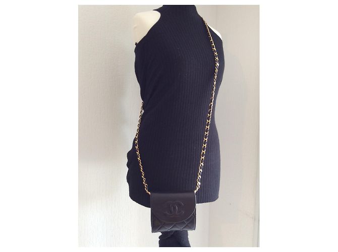 Chanel Wallet on Chain in pelle nera Nero - vista 7