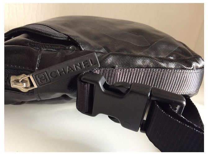 Pochette Chanel in Nylon Nero - vista 13