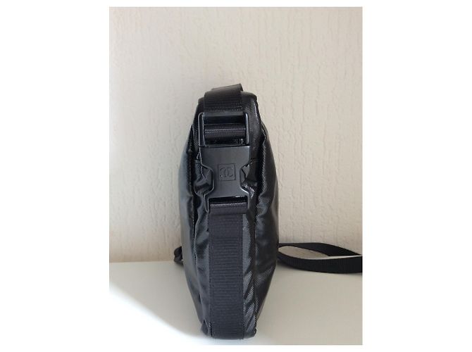 Pochette Chanel in Nylon Nero - vista 6