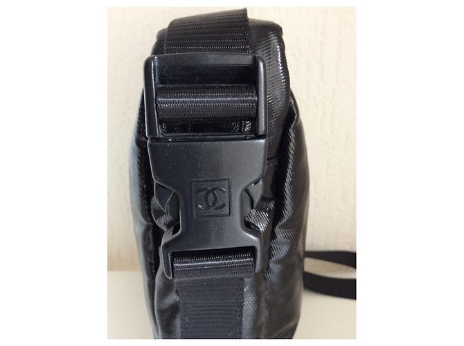 Pochette Chanel in Nylon Nero - vista 7