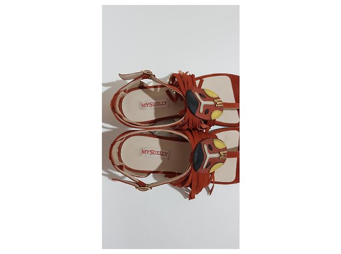 Sandali in pelle My Suelly Multicolore - vista 3