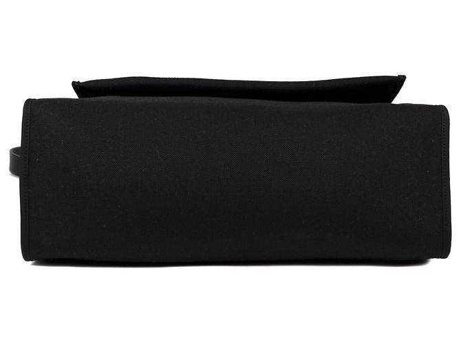 Hermès BORSA HERMES HERBAG 38 pelle nera e tela, Nuova Condizione! Nero - vista 7